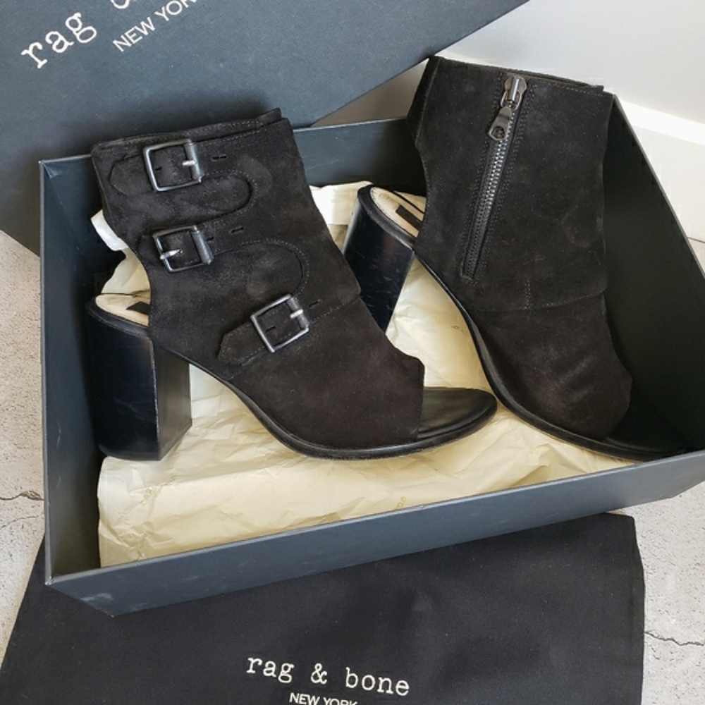 Rag & Bone Marta Open Boot - Sz 37.5
